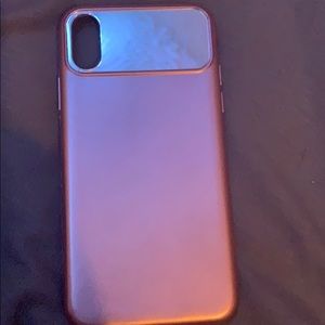 iphone x/xs pink case with mirror